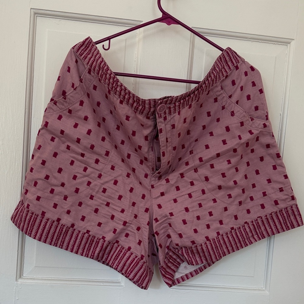 Pink Geometric Shorts